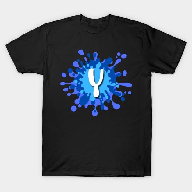 Letter Y T-Shirt by HiCuteVision